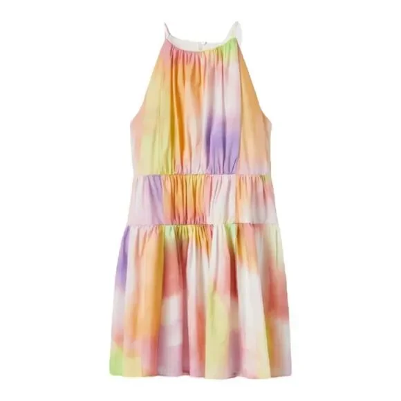 ZARA Kids | Multicolored | TIERED TIE DYE HALTER DRESS - Picture 2 of 7